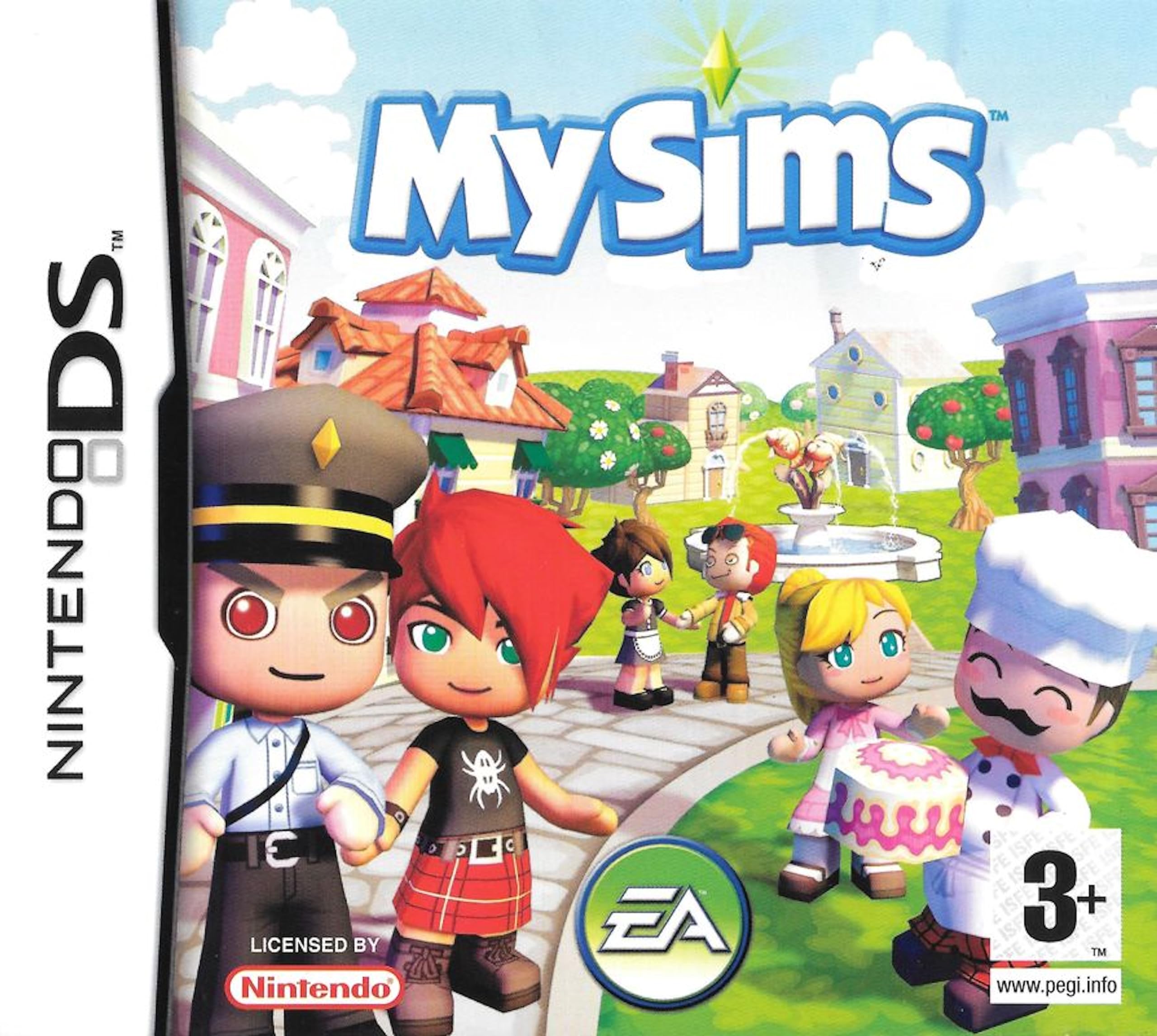 my sims ds game cover